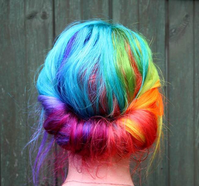 verão 2018 rainbow hair